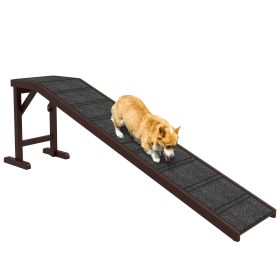 Pet Ramp - Non-Slip Carpet and Top Platform for Easy Access