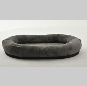 Large Human Dog Bed - Dark Grey Cozy Lounge for Pets