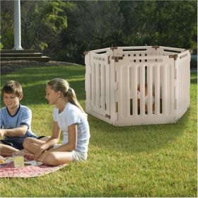Convertible 6-Panel Pet Playpen - Indoor/Outdoor, Versatile