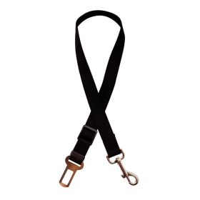 Adjustable Pet Car Seat Belt - Safe and Comfortable Travel for Pets (Color: Black)