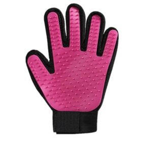 Pet Hair Removal Glove - Grooming Massage Glove (Option: Left-Pink)