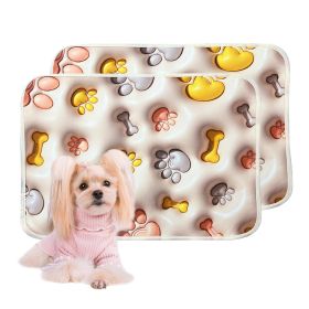 Reusable Puppy Pads - Washable Pee Pads for Dogs (Option: Dog Claw-18Q24 TWOPcs)