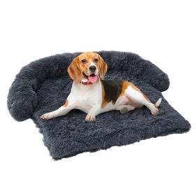 Dog Bed Mat for Couch - Non-Slip Pet Pad for Large Pets (Option: 43x41x7inch-Dark Grey)