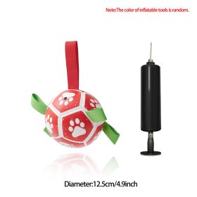 Interactive Dog Soccer Ball Toy: Durable Indoor & Outdoor Fun for Dogs (Option: A-5inch)
